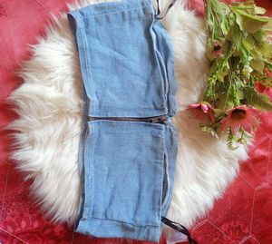 Denim Corset Top