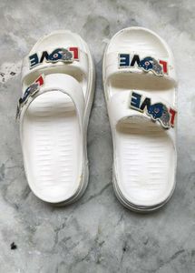 Cute White Love Slides