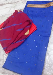 Royal Blue Embroidered Kurta Set