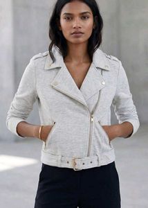 Gray Moto Jacket