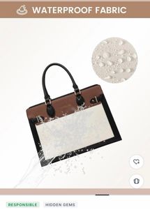 Stylish Colorblock Tote Bag