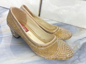 Sparkling Crystal Embellished Heels