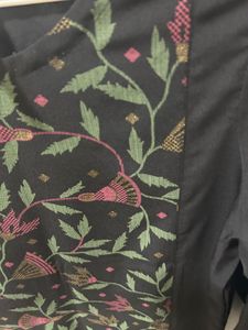 Black Embroidered Kurta