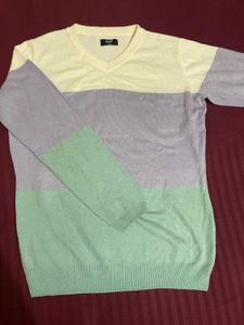 Max Colorblock V-Neck Sweater Top