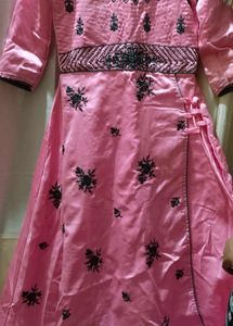 Pink Embroidered Kurta Set