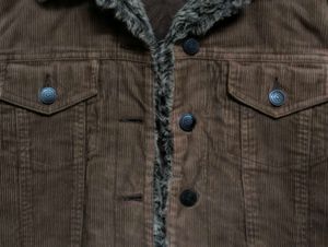 Vintage Corduroy Fur Jacket