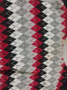 Argyle Turtleneck Sweater