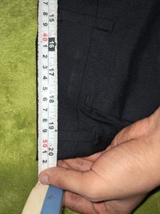 Excalibur XL Slim Fit Black Trousers