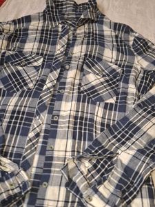 Blue Checked Shirt For Girls