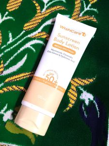 WishCare Sunscreen Body Lotion SPF50, In-Vivo Test