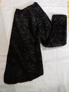 Sparkly Black Knit Top