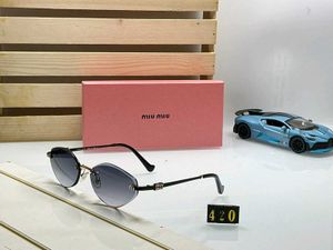 Miu Mi Rimless Gradient Sunglasses