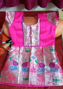 Beautiful Pink Embroidered Short Kurti 💖