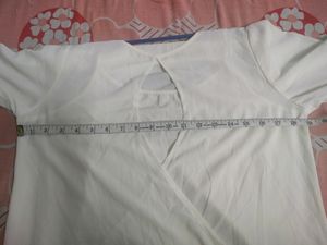 R Basic Cream Blouse - Size M