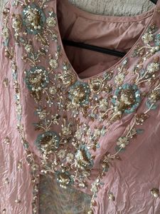 Embellished Pink Lehenga Choli Set