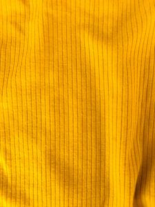 Mustard Cutout Long Sleeve Top
