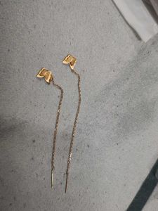 Rose Gold Butterfly Dangle Earrings