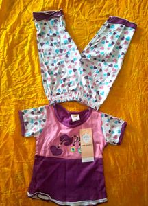 Cute Heart Print Pajama Set