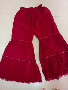 Elegant Red Embroidered Kurta Set