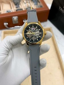 Tommy Hilfiger Grey Gold Silicon Belt ⌚