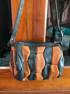 Unique Patchwork Leather Crossbody Bag