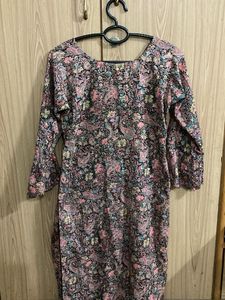 Elegant Floral Print Kurta