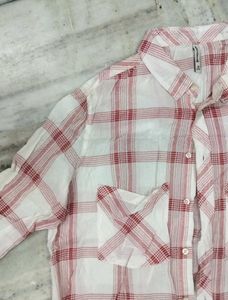 Pink Plaid Shirt