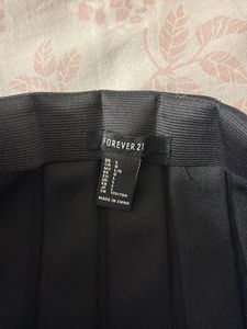 Black Pleated Mini Skirt