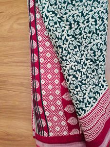 Elegant Floral Print Saree