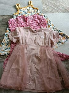 Cute Girls' Dresses - Set of 3