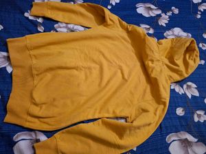 Cozy Yellow Graphic Hoodie