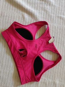 Vibrant Pink Athletic Sports Bra
