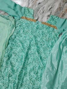 Elegant Sea Green Salwar Suit