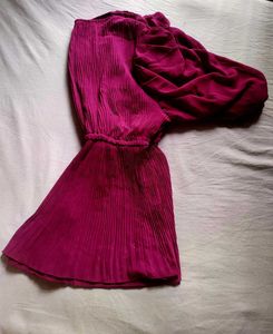 A beautiful decent purple top with florry sleeves