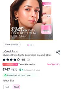 L'Oreal Paris Glycolic-Bright Cream