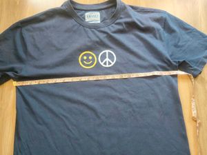 Blue T-Shirt with Smiley &amp; Peace Sign