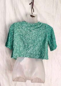 CYAN GREEN SHRUG