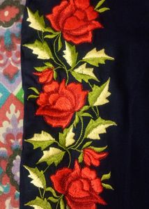 Navy Blue Embroidered Kurti (Unused)