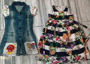 Cute Girls' Dresses (Set of 2)