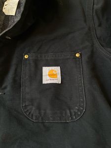 Vintage Carhartt C01 BLK Duck Chore Coat