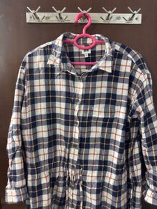 Classic Plaid Shirt Dress