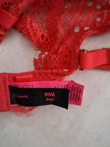 36C Stunning Red Lace Bra