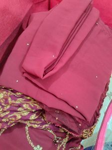 Exquisite Maroon Embroidered Lehenga Choli