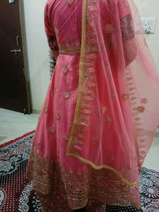 Beautiful Pink Embroidered Lehenga Choli