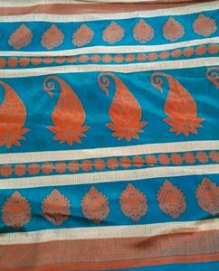Dark Green Silkish Saree