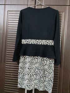 Black Rose Print Dress