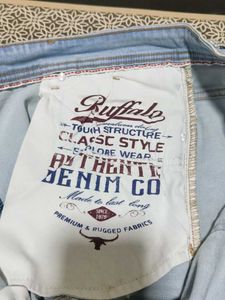 Light Wash Distressed Wide Leg Jeans