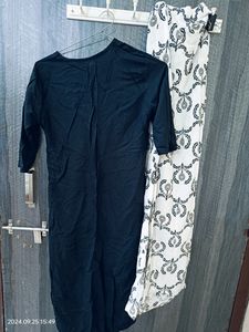 Black Kurta White Plazo