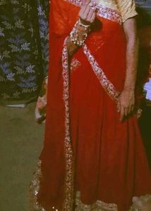 Elegant Orange Lehenga Choli Set