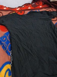 Black Kurta with White Embroidery